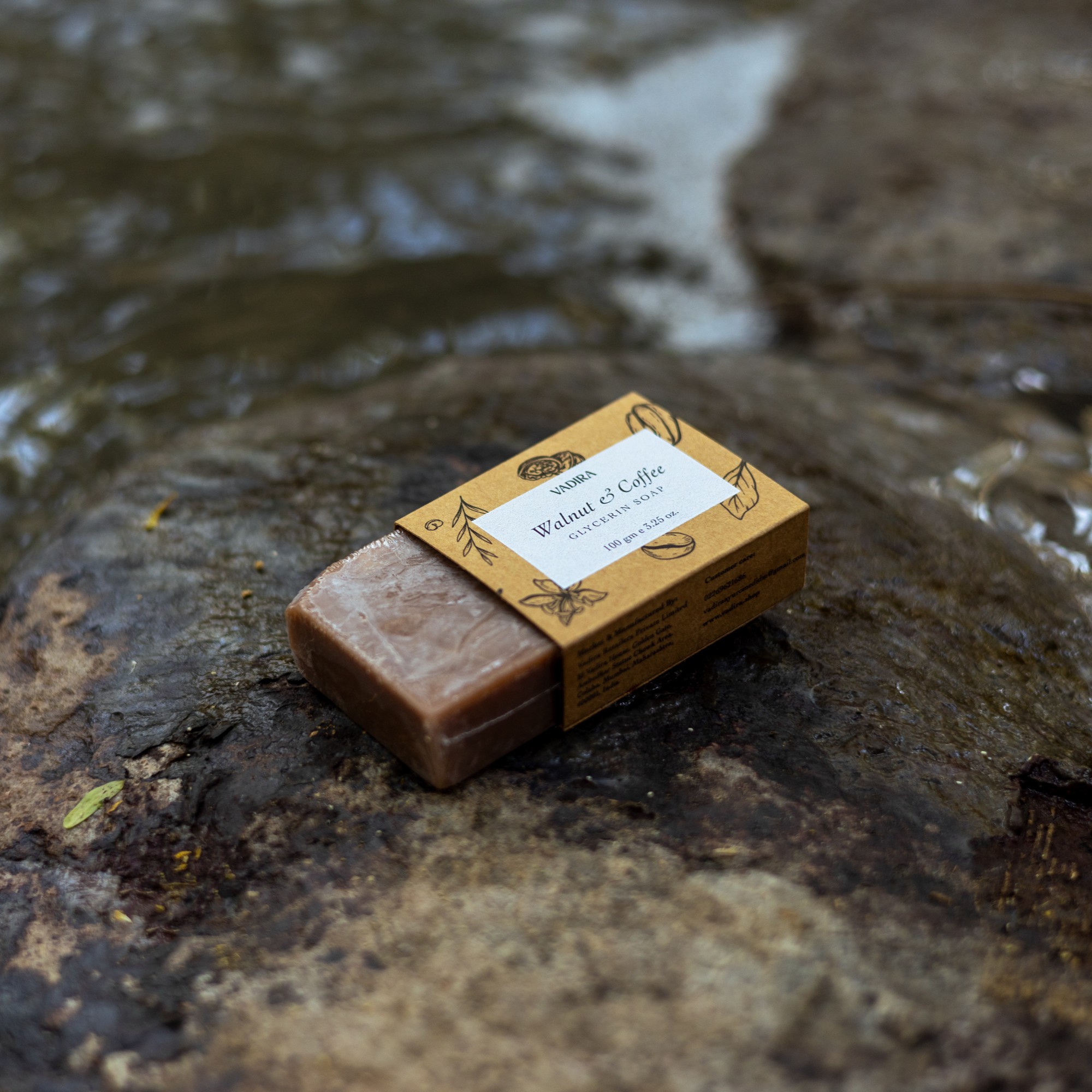 Vadira Walnut & Coffee Glycerin Soap
